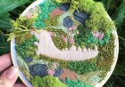 Fossils Woven on a Bed of Embroidery